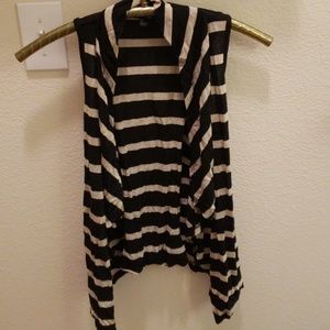 Black and gold Striped vest